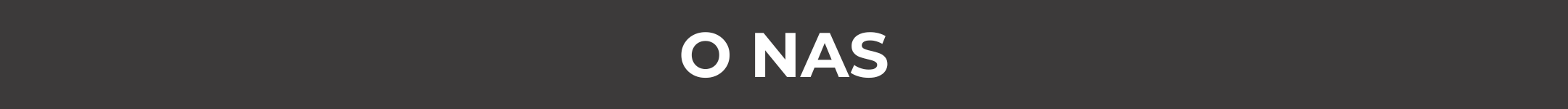 Prosty baner z napisem "O nas"